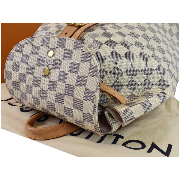 Louis Vuitton Sperone Damier Azur Backpack Bag White - upper side focused