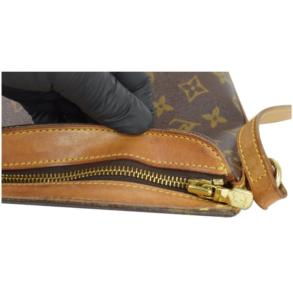 Louis Vuitton Drouot Monogram Canvas Crossbody Bag - zip closure