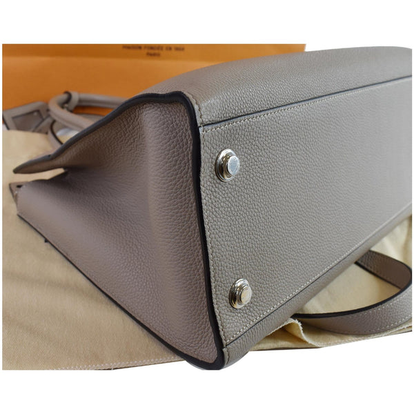 LOUIS VUITTON City Steamer MM Leather Shoulder Bag Grey