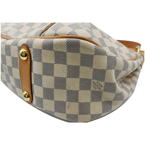 LOUIS VUITTON Galliera PM Damier Azur Shoulder Tote Bag White