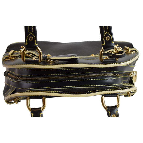 Louis Vuitton Le Radieux Suhali Leather Satchel Bag - top zipper view