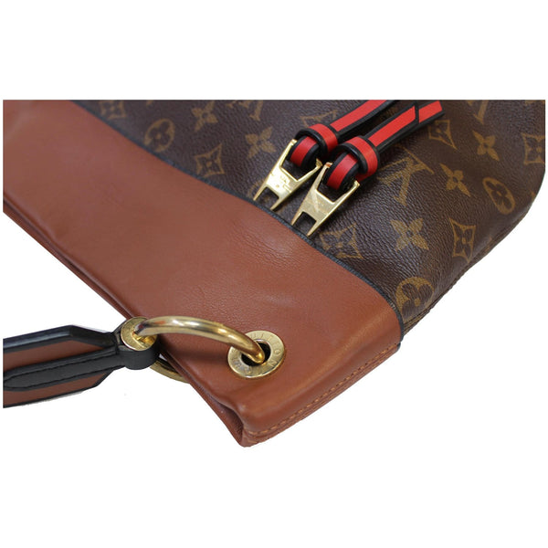 LOUIS VUITTON Tuileries Besace Monogram Canvas Shoulder Bag Caramel