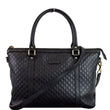 GUCCI Micro Guccissima Leather 2Way Shoulder Bag Black 449655