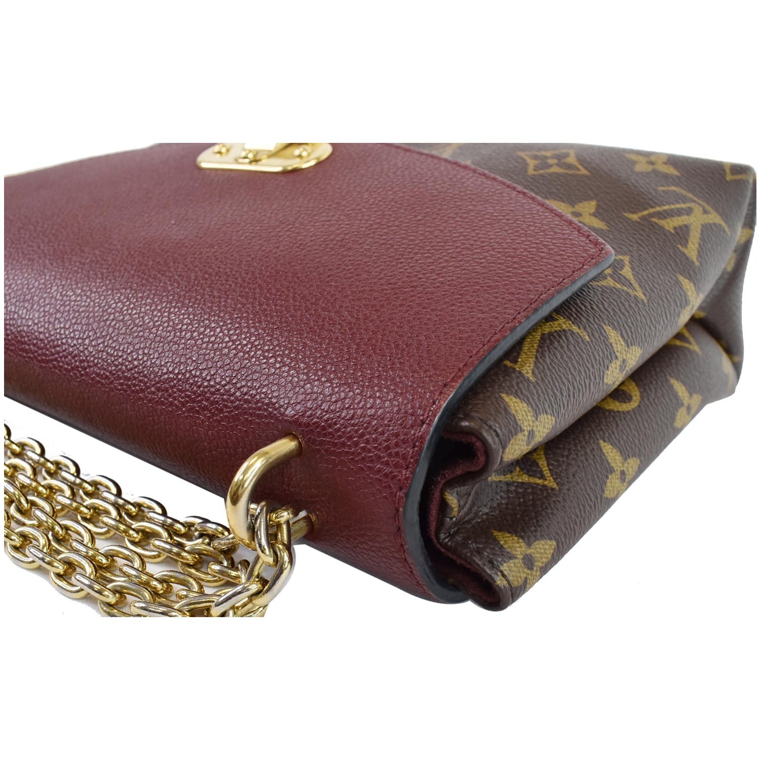 Louis Vuitton Saint Placide Handbag Monogram Canvas and Leather Brown, Red