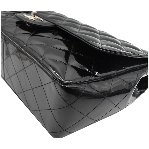 Chanel Jumbo Single Flap Patent Leather Shoulder Bag