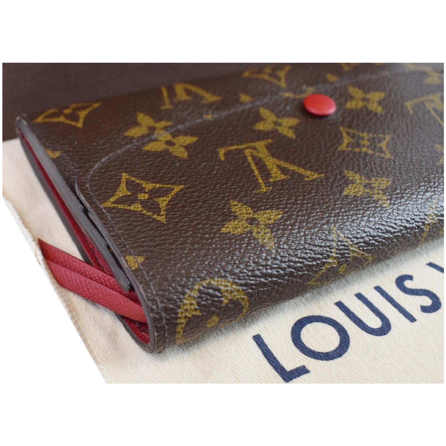 Emilie leather wallet Louis Vuitton Brown in Leather - 34399846