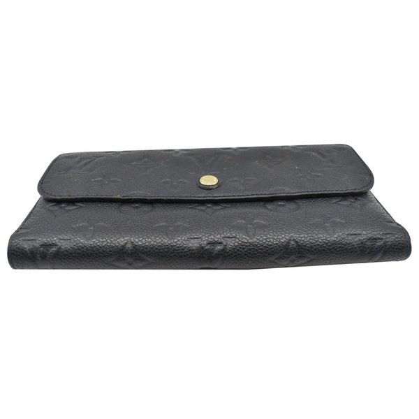 LOUIS VUITTON Virtuose Empreinte Leather Trifold Wallet Black