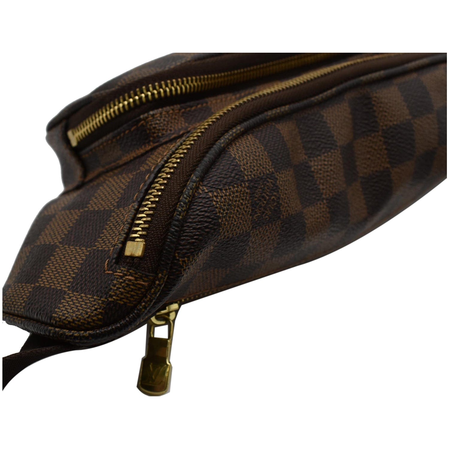 Louis Vuitton Brown Damier Ebene Melville Bum Bag Leather Cloth Pony-style  calfskin ref.354722 - Joli Closet