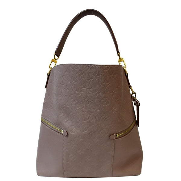 LOUIS VUITTON Melie Empreinte Leather Hobo Bag Beige