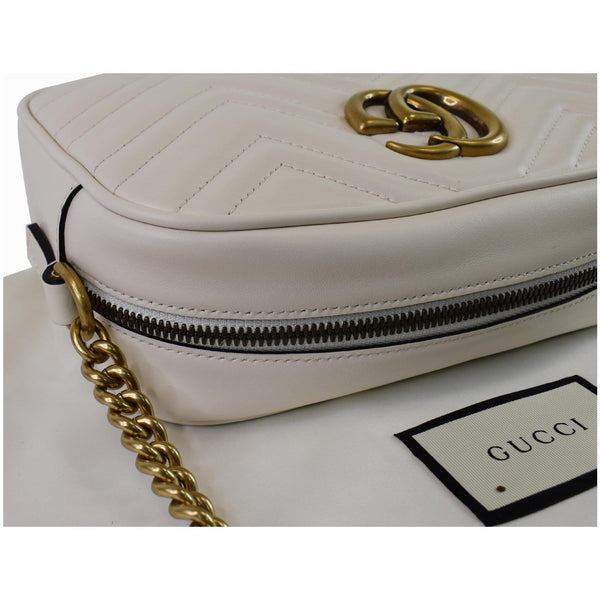 Gucci GG Marmont Matelasse Small Leather satchel zip ag