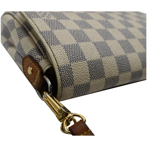 LOUIS VUITTON Favorite PM Damier Azur Crossbody Bag White