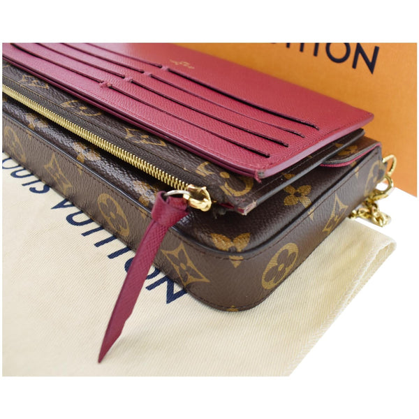 Louis Vuitton Pochette Felicie Monogram Canvas Bag - purple color