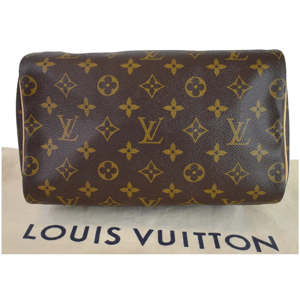 Louis Vuitton Speedy 25 Monogram Canvas Shoulder Bag - flat bottom