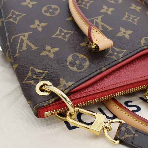 LOUIS VUITTON Pallas BB Monogram Canvas Satchel Crossbody Bag Brown