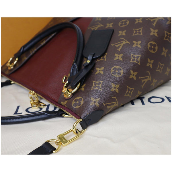 Louis Vuitton V MM Monogram Canvas Tote Shoulder Bag focused view