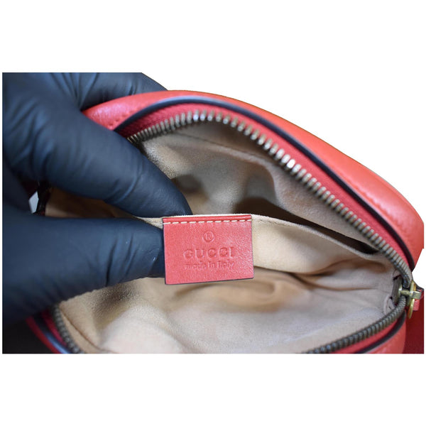 Gucci GG Marmont Matelasse Leather Belt Women Bag - Gucci tag