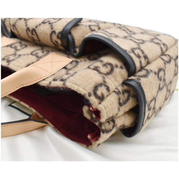 GUCCI Children's GG Supreme Wool Tote Bag Beige 686159