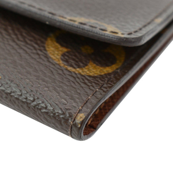 LOUIS VUITTON Monogram Canvas 6 Key Holder Brown