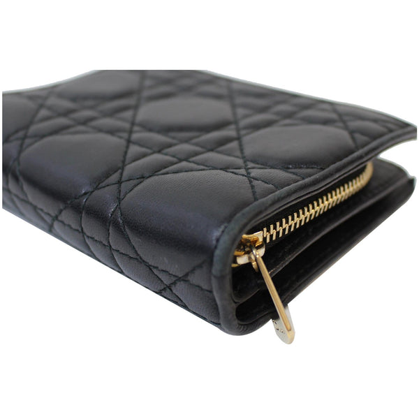 Christian Dior Mini Lady Dior Cannage Compact Wallet - shop at Discount