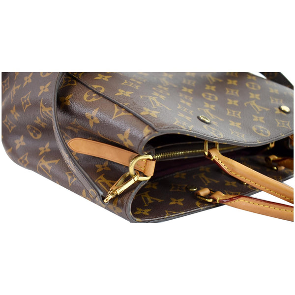 Louis Vuitton Montaigne GM Monogram Canvas bag corner look