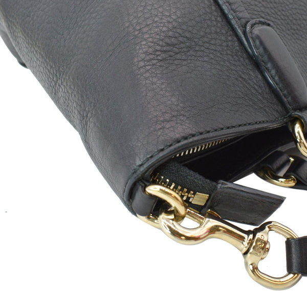Gucci Soho Tassel Pebbled Leather Top Handle Crossbody Bag