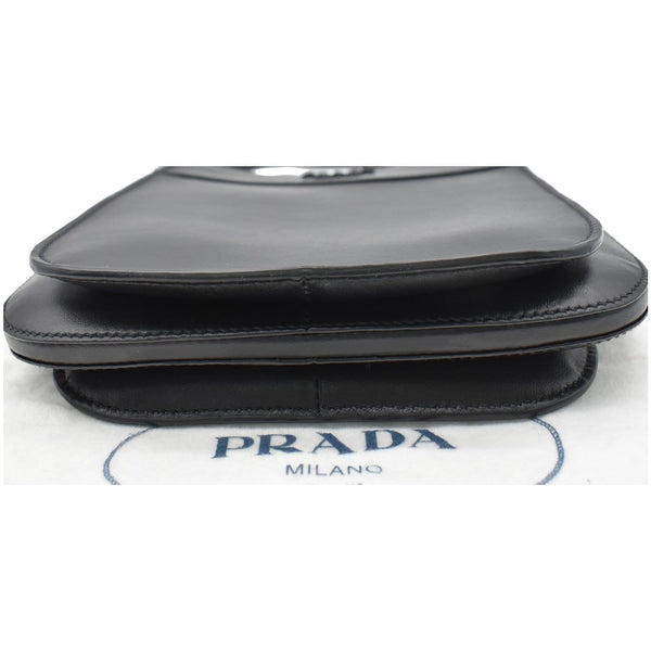 PRADA City Margit 1BC076 Calf Leather Satchel Bag Black