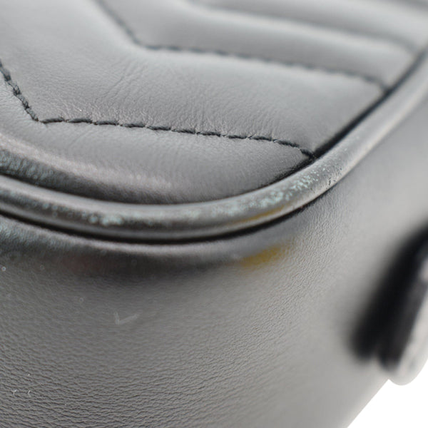 GUCCI GG Marmont Matelasse Mini Leather Crossbody Bag