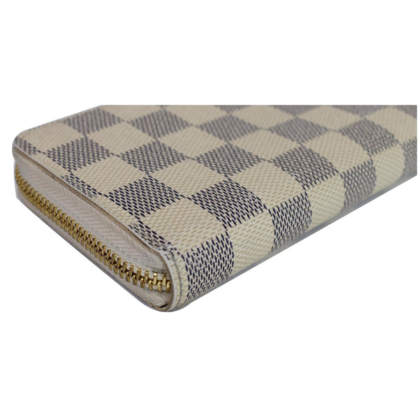 Louis Vuitton Damier Azur Clemence Women Wallet - white checks