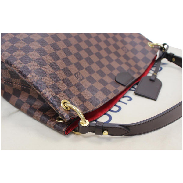 Louis Vuitton Graceful PM Damier Ebene Shoulder Bag - side view