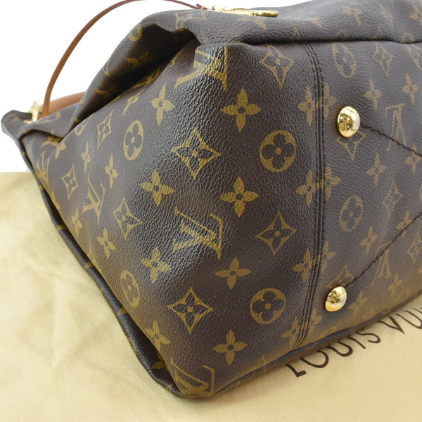 Louis Vuitton Artsy MM Monogram Canvas Hobo Bag Brown