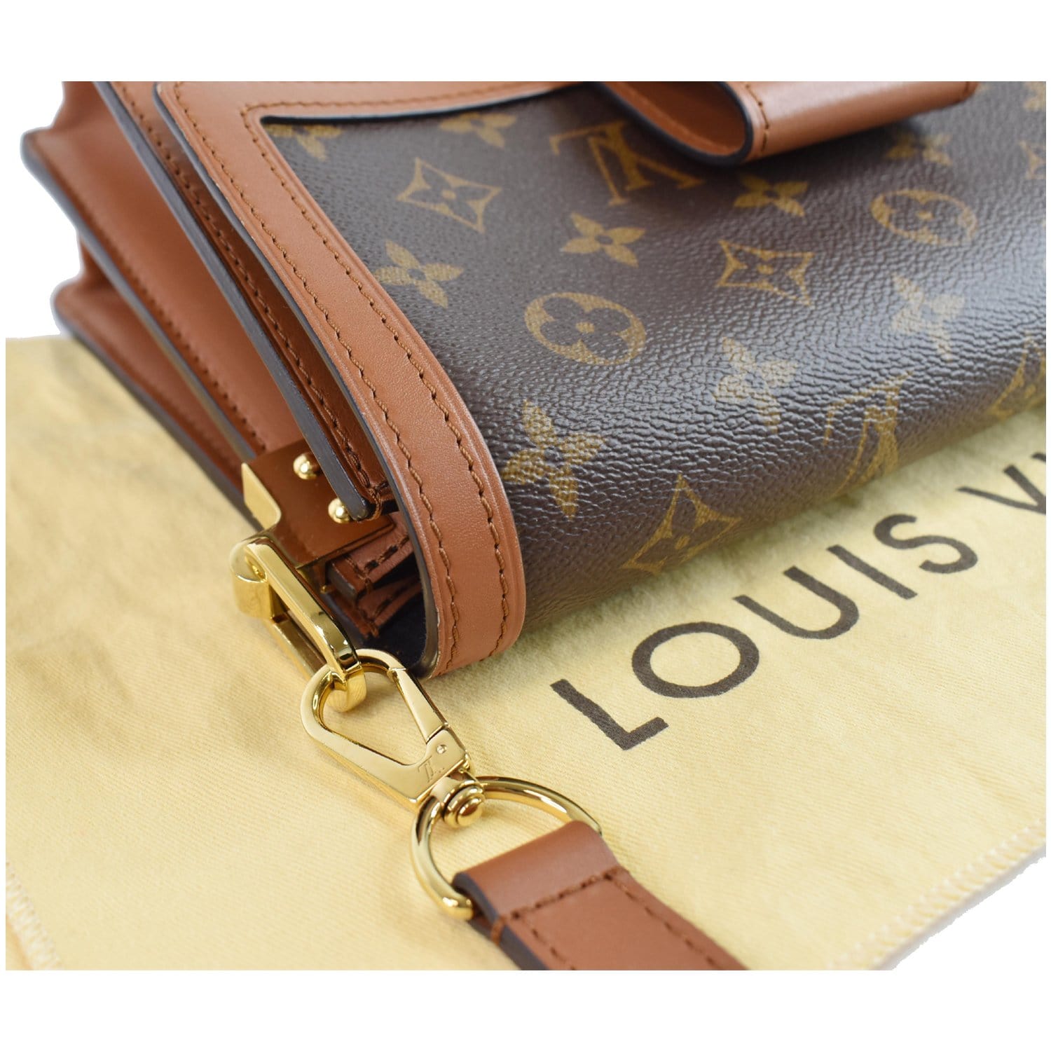 Louis Vuitton Hobo Dauphine Size mm Brown M45195 Monogram Reverse Canvas
