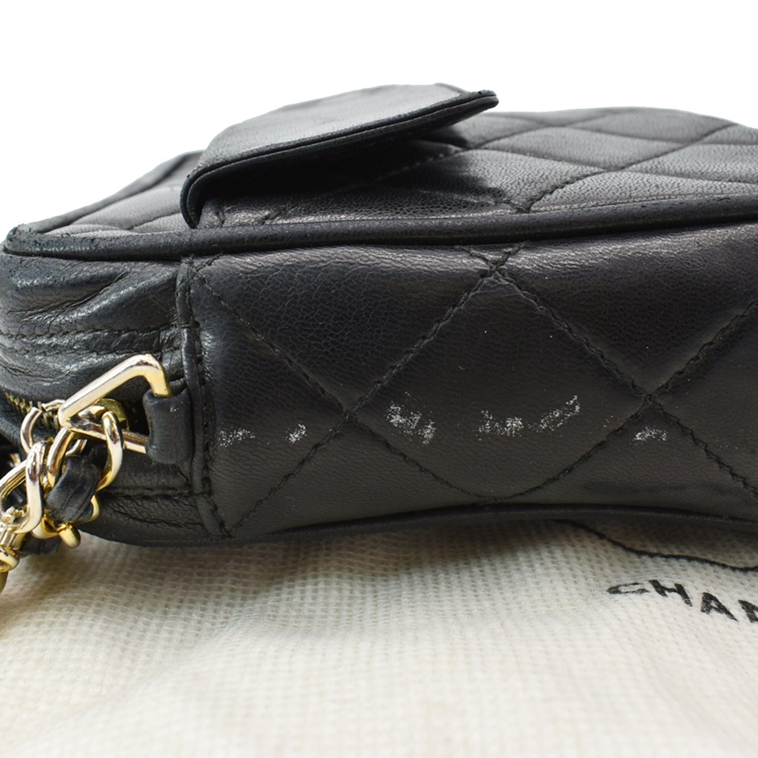 classic chanel lambskin flap bag black