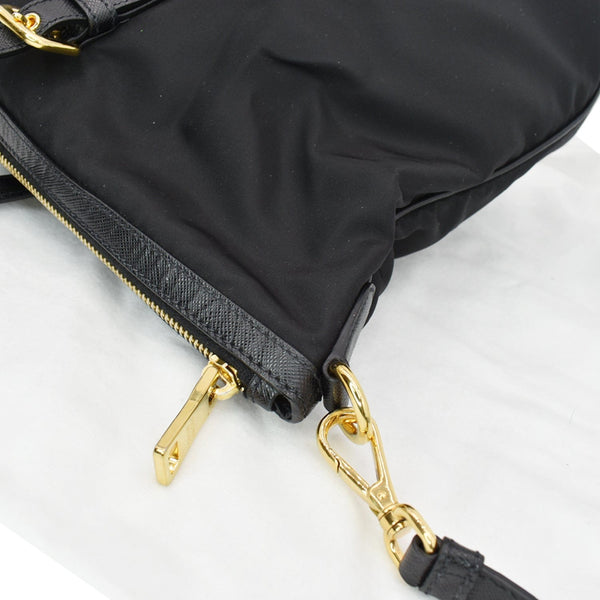 PRADA patch Tessuto Saffiano Nylon Tote Shoulder Bag Black - Hot Deals