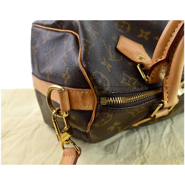 LOUIS VUITTON Speedy 25 Bandouliere Monogram Canvas Shoulder Bag Brown