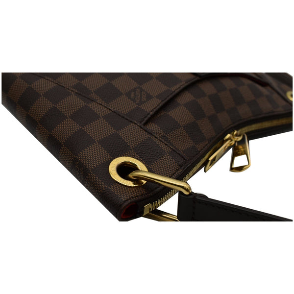 LOUIS VUITTON South Bank Besace Damier Ebene Crossbody Bag Brown