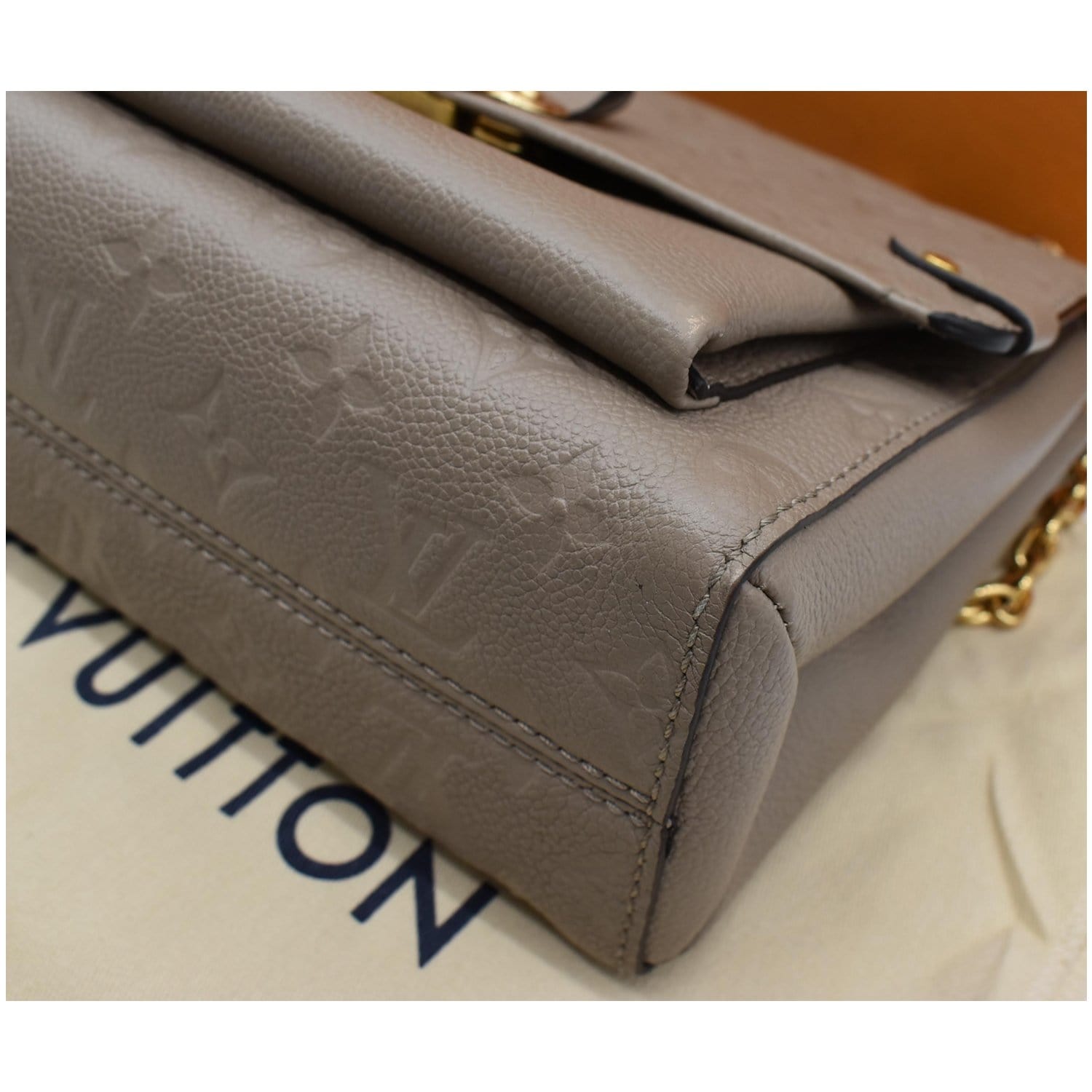 LOUIS VUITTON Louis Vuitton Pont Neuf MM Handbag M41750 Monogram Implant  Dunne Gold Hardware 2WAY Shoulder Bag