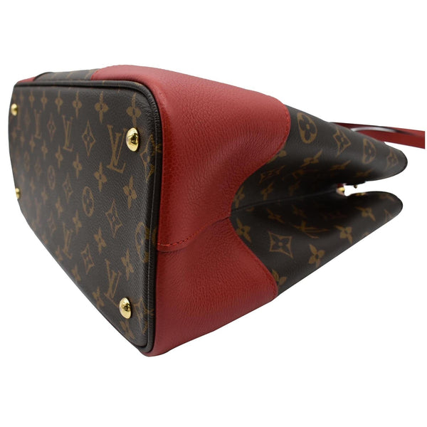LOUIS VUITTON Flandrin Monogram Canvas Tote Shoulder Bag Red