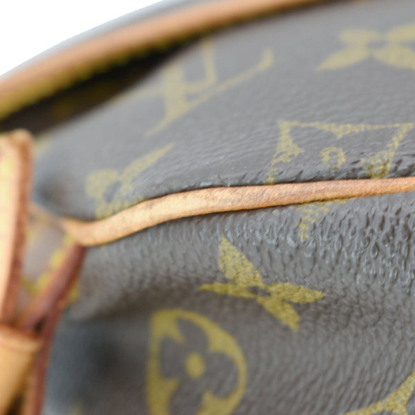 LOUIS VUITTON Saumur 30 Monogram Canvas Crossbody Bag Brown