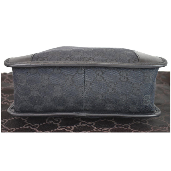 Gucci Micro GG Top Handle Leather Tote Bag﻿ bottom preview black