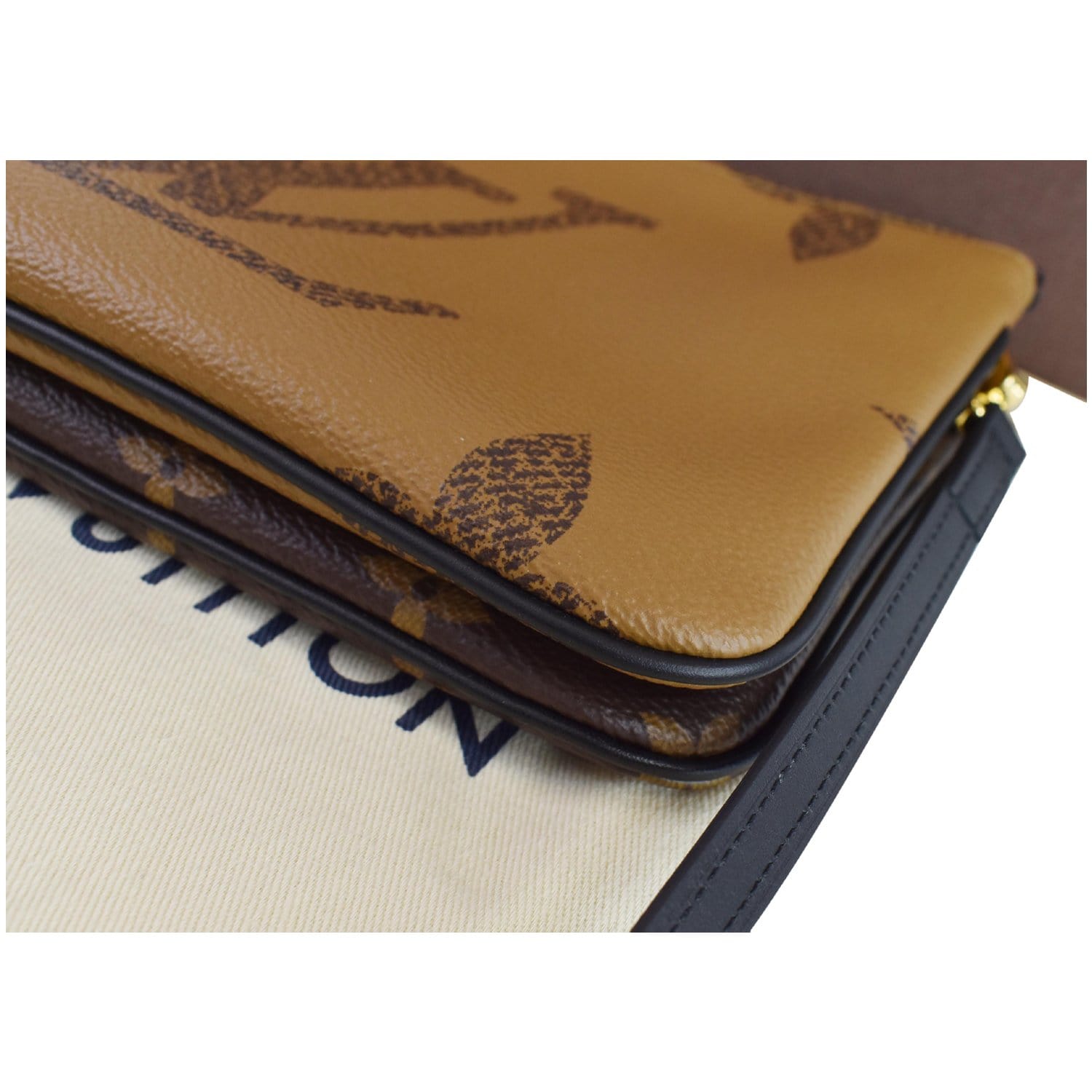 Louis Vuitton Monogram Giant Reverse Double Zip Pochette - Brown Crossbody  Bags, Handbags - LOU755358