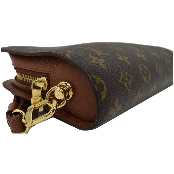 LOUIS VUITTON Orsay Monogram Canvas Clutch Bag Brown