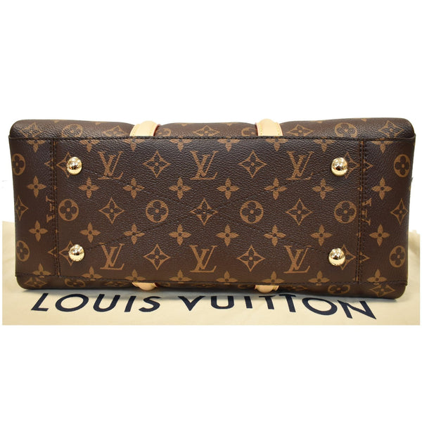 LOUIS VUITTON Soufflot MM Monogram Canvas Shoulder Bag Brown