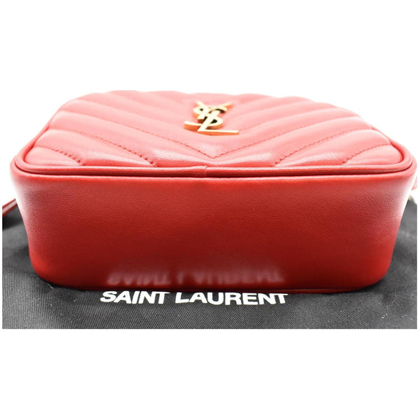 Yves Saint Laurent Lou Chevron Leather Belt Bag Red - DDH