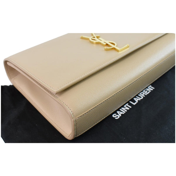 YVES SAINT LAURENT Kate Small Grain De Poudre Crossbody Bag Beige