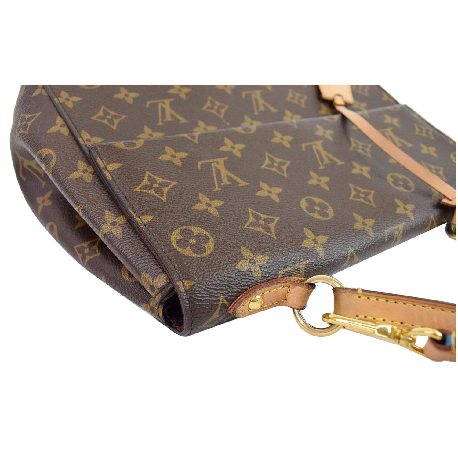 Louis Vuitton Leather Blue Brown Side Shoulder Strap for Cluny MM