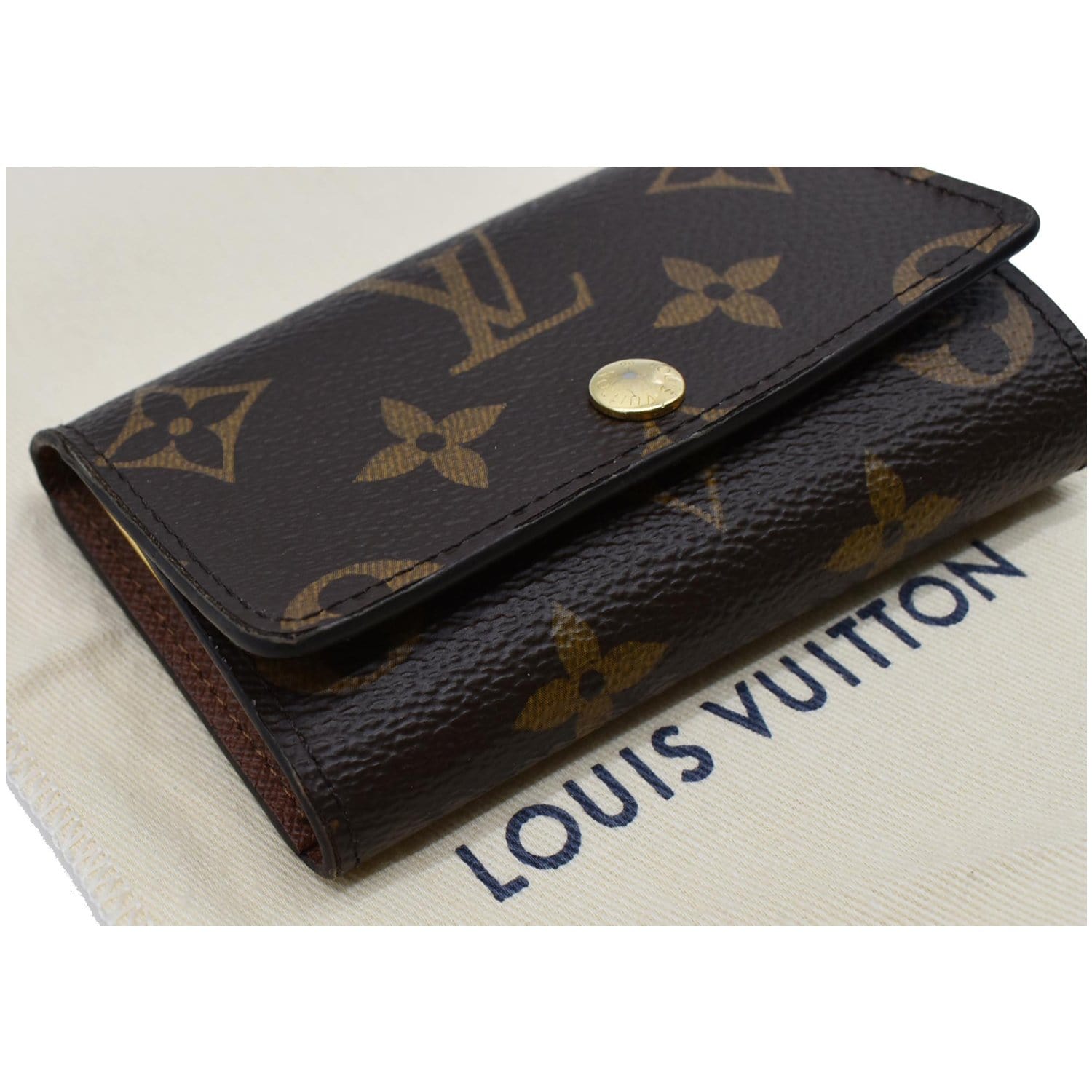 Key Holder Louis Vuitton Brown Leather ref.147162 - Joli Closet