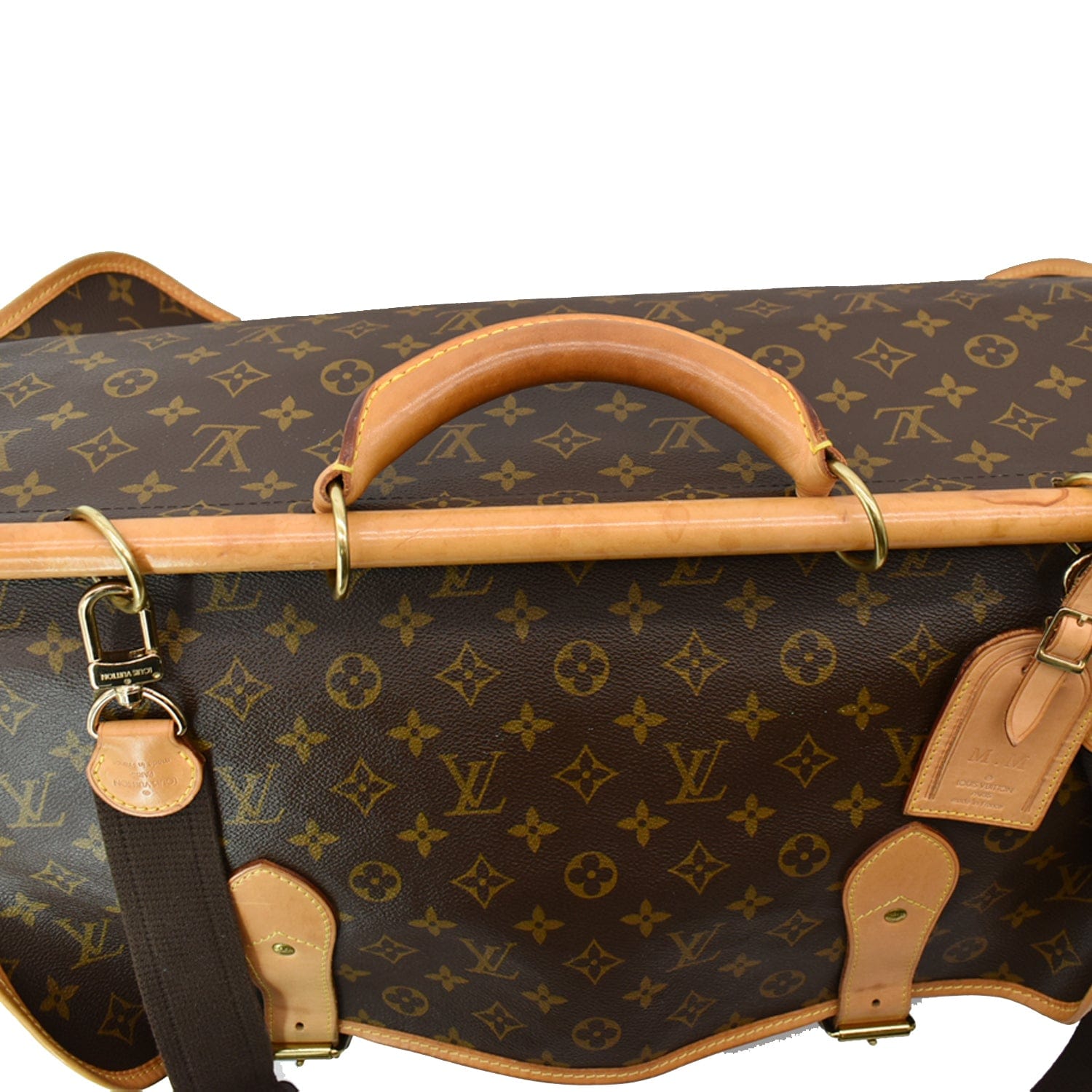Louis Vuitton Monogram Hunting Bag, Beige, One Size