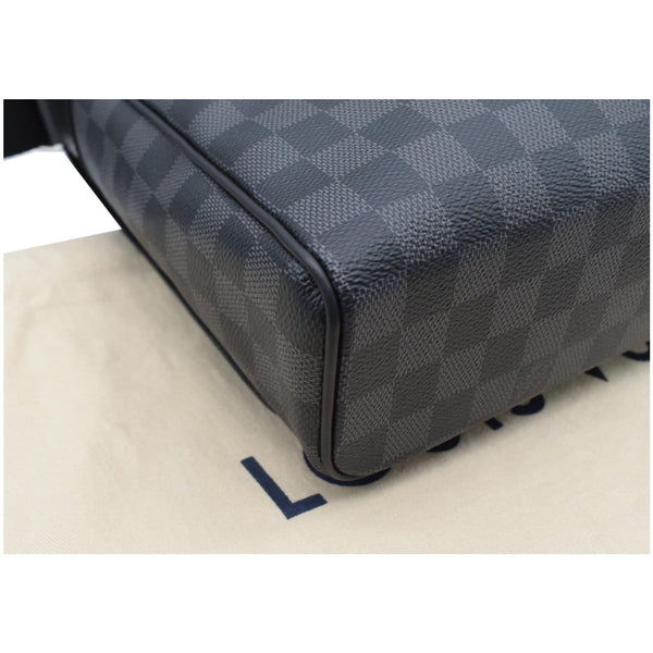 LOUIS VUITTON District MM Monogram Eclipse Messenger Bag Black