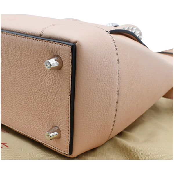 CHRISTIAN LOUBOUTIN Eloise Pebbled Leather Satchel Bag Light Pink - Final Sale