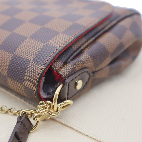 LOUIS VUITTON  Favorite PM Damier Ebene Crossbody Bag Brown